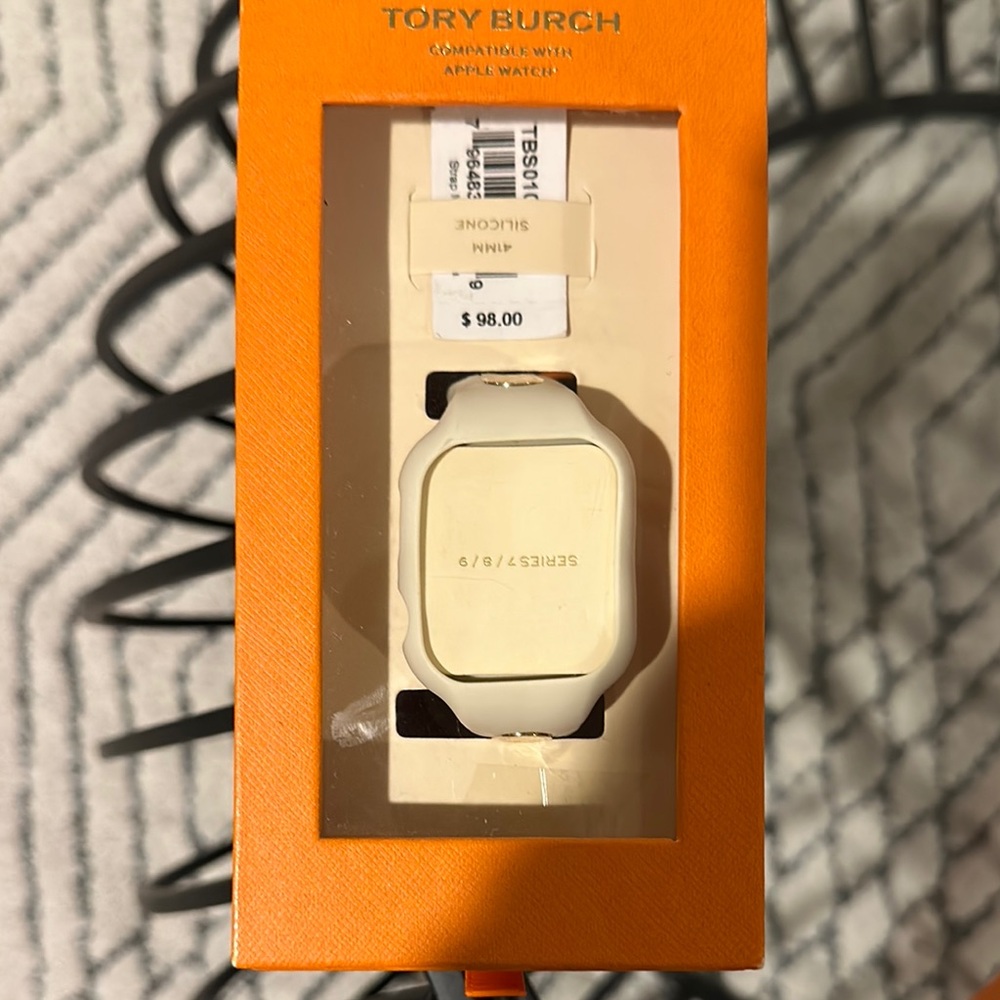 Tory Burch Cream Apple Watch Case